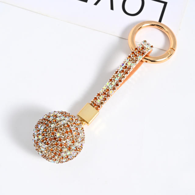 Popular diamond ball keychain