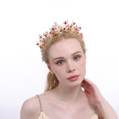Eleagnt handmade color cubic zircon butterfly crown