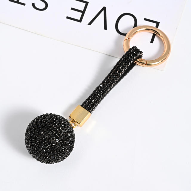 Popular diamond ball keychain