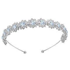 Delicate pave setting diamond headband