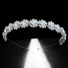 Delicate pave setting diamond headband