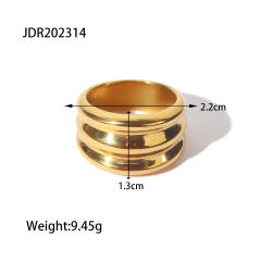 Chunky stainless steel rings