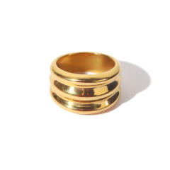 Chunky stainless steel rings