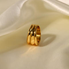 Chunky stainless steel rings
