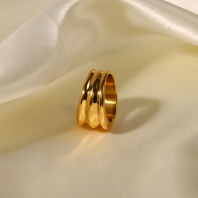 Chunky stainless steel rings