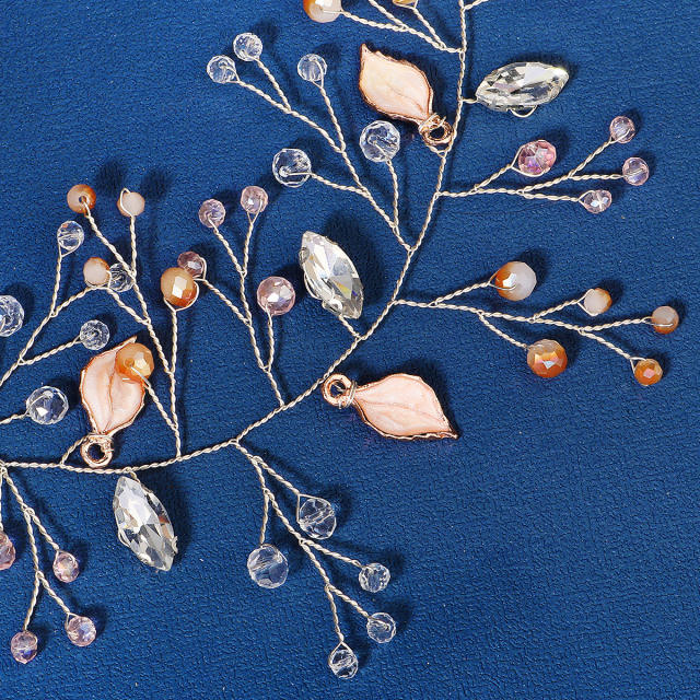Korean fashion handmade leaf wedding hair pieces