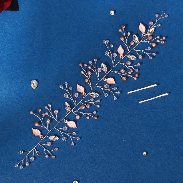Korean fashion handmade leaf wedding hair pieces