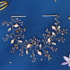 Korean fashion handmade leaf wedding hair pieces