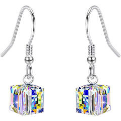 Amazon hot sale 8mm crystal square beads jewelry set