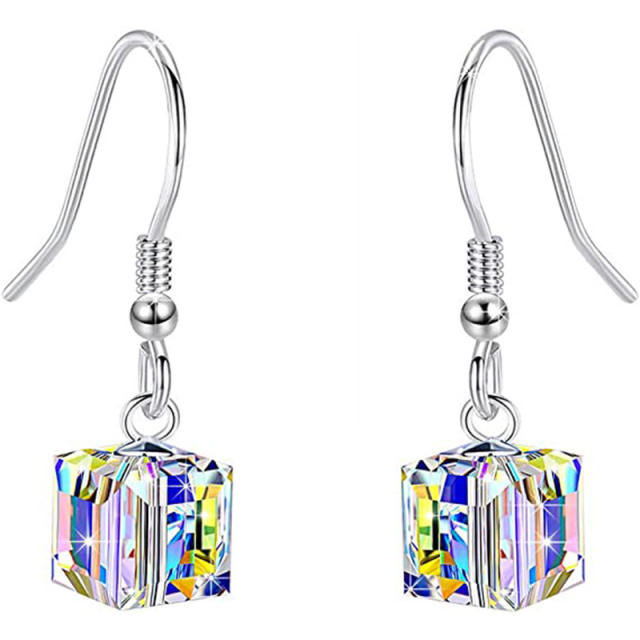 Amazon hot sale 8mm crystal square beads jewelry set