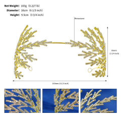 INS pave setting rhinestone luxury wedding headband