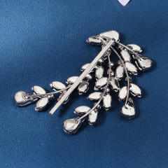 Elegant cubic zircon sestting bridal hair pins