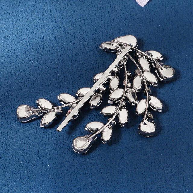 Elegant cubic zircon sestting bridal hair pins