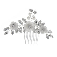 Occident fashion silver color flower bridal hair combs