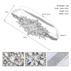 Handmade color cubic zircon elastic headband