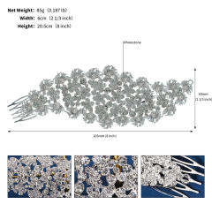 Luxury diamond bridal hair combs