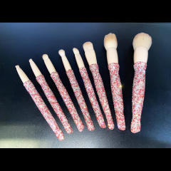 8pcs set delicate diamond makeup brushes set
