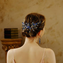 Occident fashion colorful crystal beads hair combs