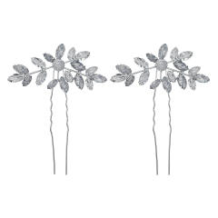 Korean fashion easy match rhinestone bridal hair pins set