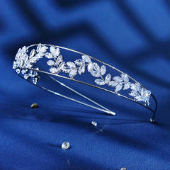 Korean fashion ins cubic zircon headband for wedding