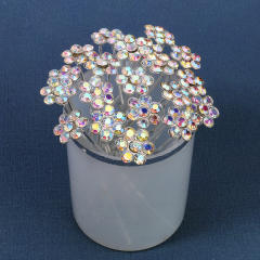Amazon hot sale AB color rhinestone flower bridal hair pins set 20pcs