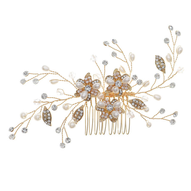 Korean fashion elegant flower bridal hair combs