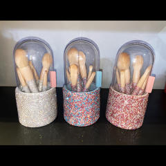 8pcs set delicate diamond makeup brushes set