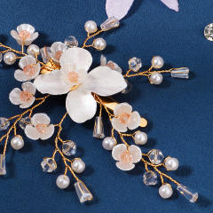 Elegant flower handmade duckbill hair clips