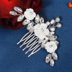 Occident fashion silver color flower bridal hair combs
