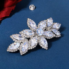 Korean fashion diamond flower french barrette hair clips