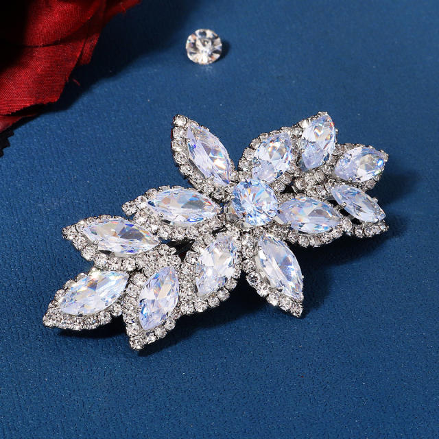 Korean fashion diamond flower french barrette hair clips