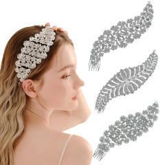 Luxury diamond bridal hair combs
