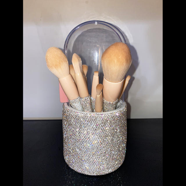 8pcs set delicate diamond makeup brushes set
