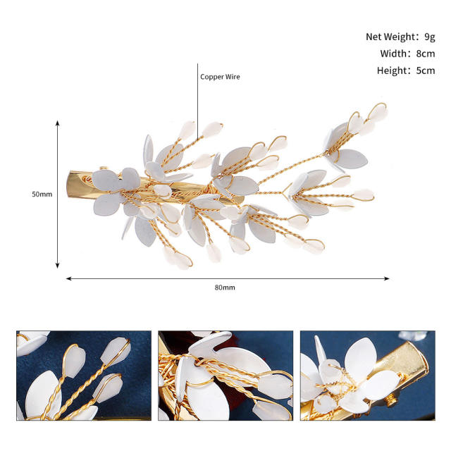 Korean fashion delicate flower bridal hair pins