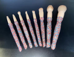 8pcs set delicate diamond makeup brushes set