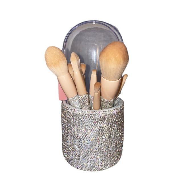 8pcs set delicate diamond makeup brushes set
