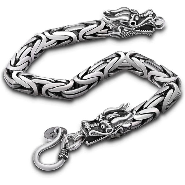 Gothic punk trend dragon head chain bracelet
