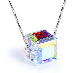 Amazon hot sale 8mm crystal square beads jewelry set