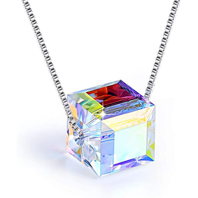 Amazon hot sale 8mm crystal square beads jewelry set