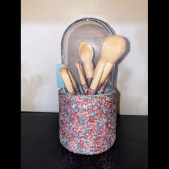 8pcs set delicate diamond makeup brushes set