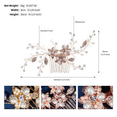 Korean fashion elegant flower bridal hair combs