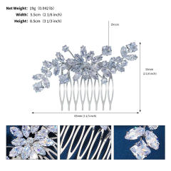 Luxury delicate cubic zircon bridal hair combs
