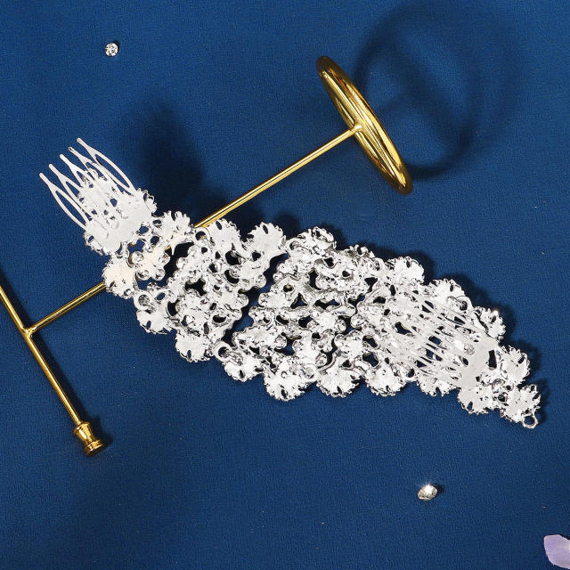 Luxury diamond bridal hair combs