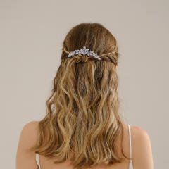 Luxury delicate cubic zircon bridal hair combs