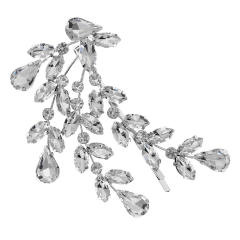 Elegant cubic zircon sestting bridal hair pins