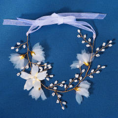 Spring design natural white flower handmade bridal hair pieces