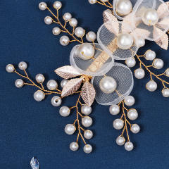 Korean fashion mesh flower handmade bridal hair pins
