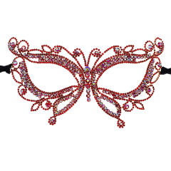 Handmade pave setting diamond mask for Masquerade ball