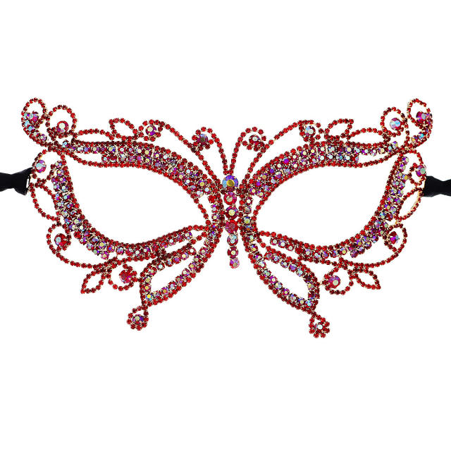 Handmade pave setting diamond mask for Masquerade ball
