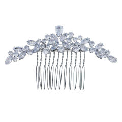 Luxury delicate cubic zircon bridal hair combs